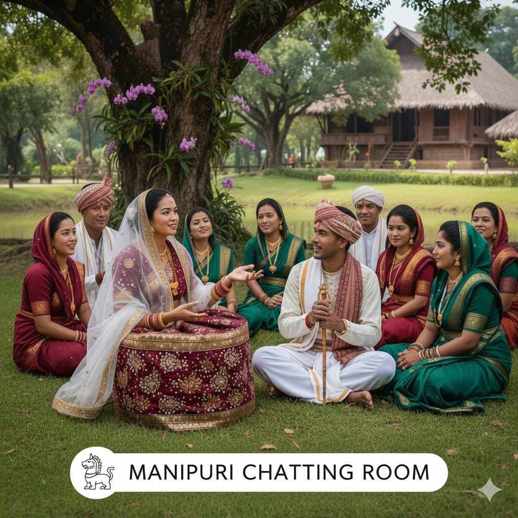 Manipuri people chatting