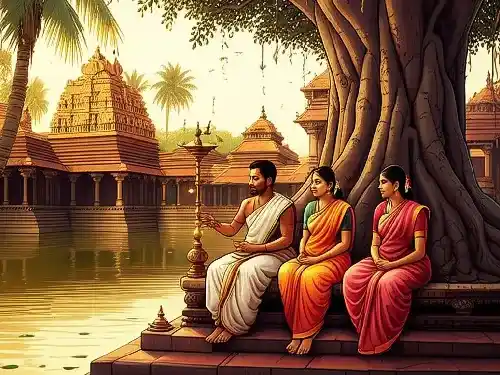 Illustration of a diverse group of people chatting online happily